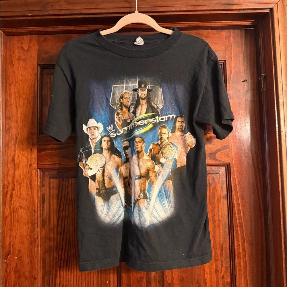 Black WWE Summerslam Graphic T-Shirt